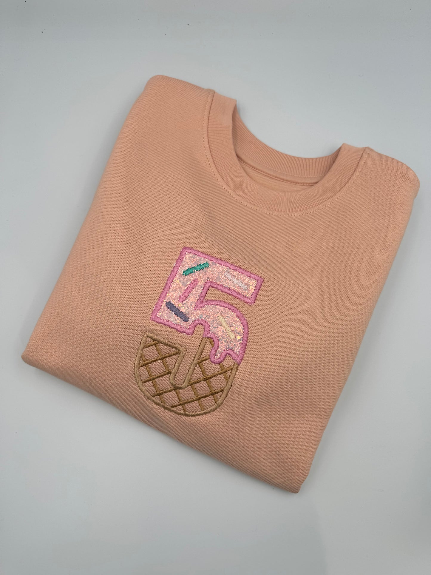 Children's Birthday Ice Cream Number Sweatshirt