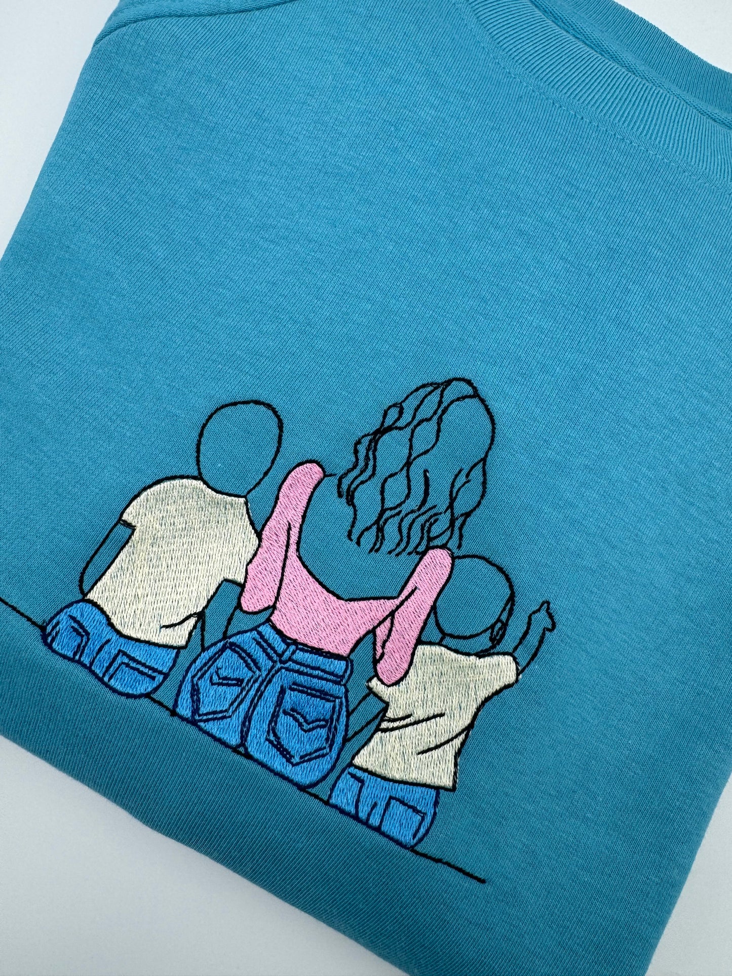 Ladies Mother's Day Children Bench Sweatshirt