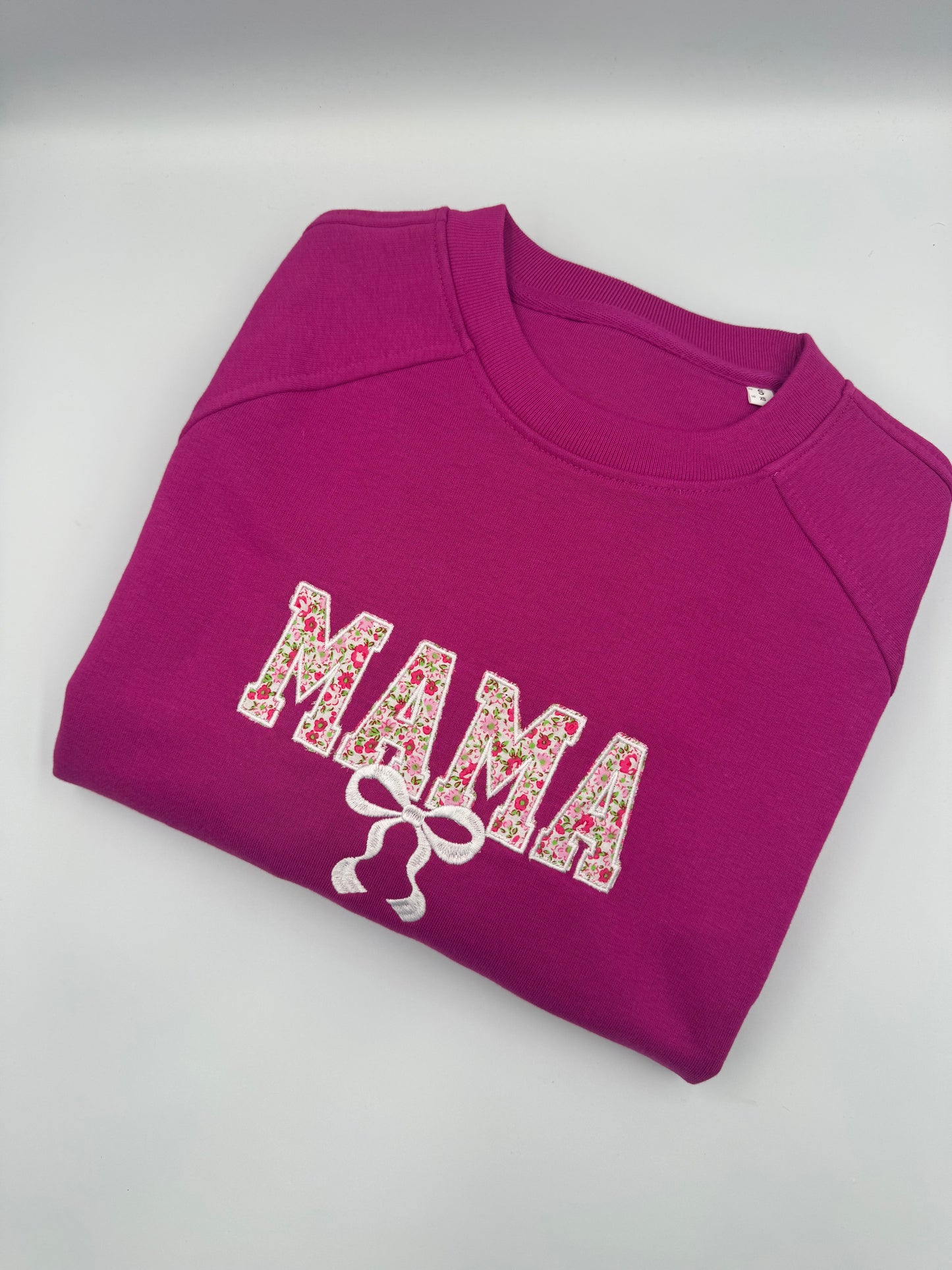 Ladies Mothers Day Mama Applique Sweatshirt