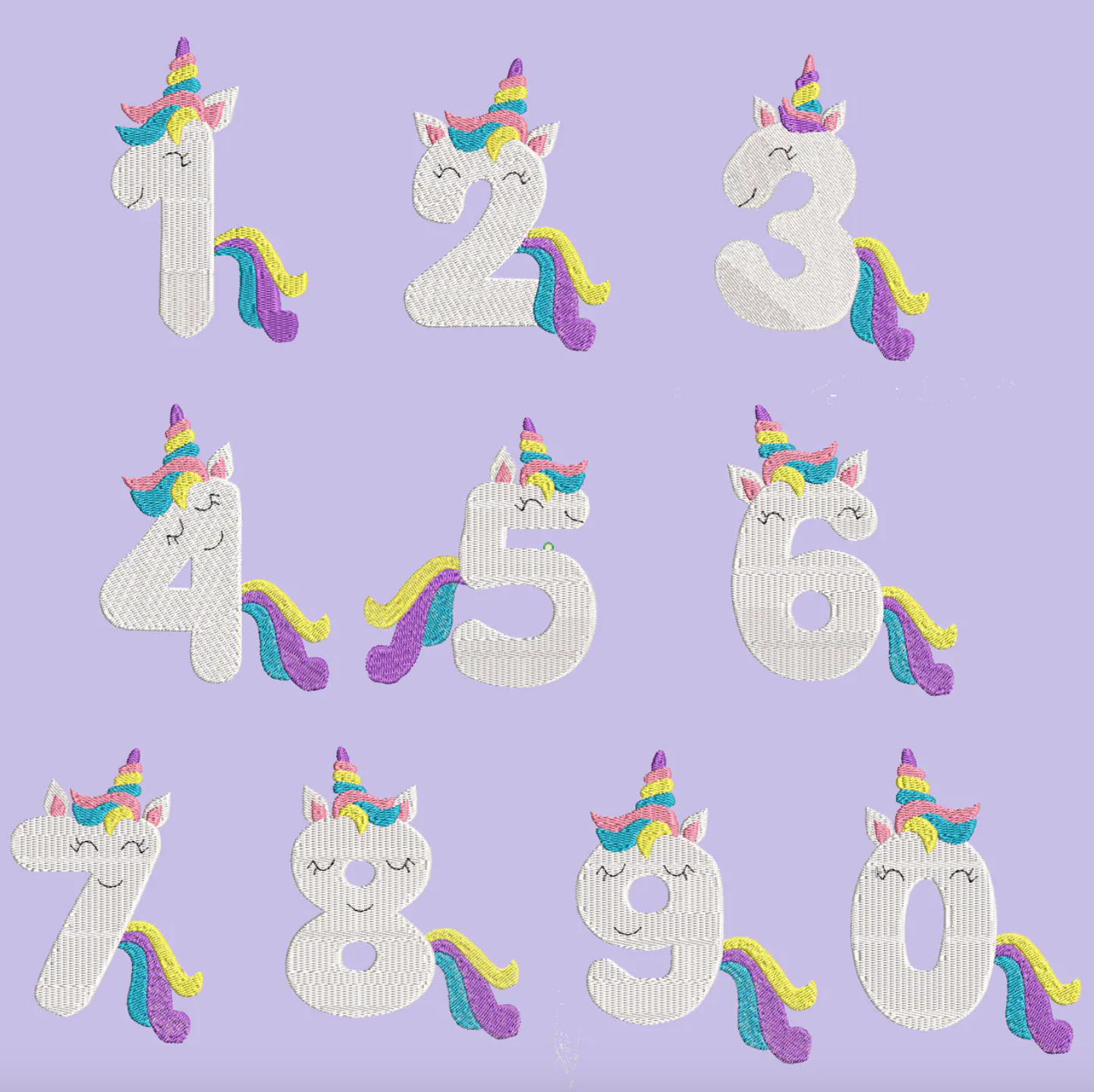 Children's Birthday Unicorn Number Sweatshirt